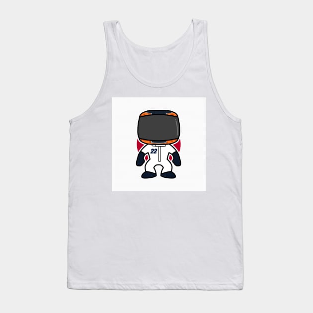 Yuki Tsunoda Custom Bobblehead - Flag Edition 2021 Season Tank Top by GreazyL